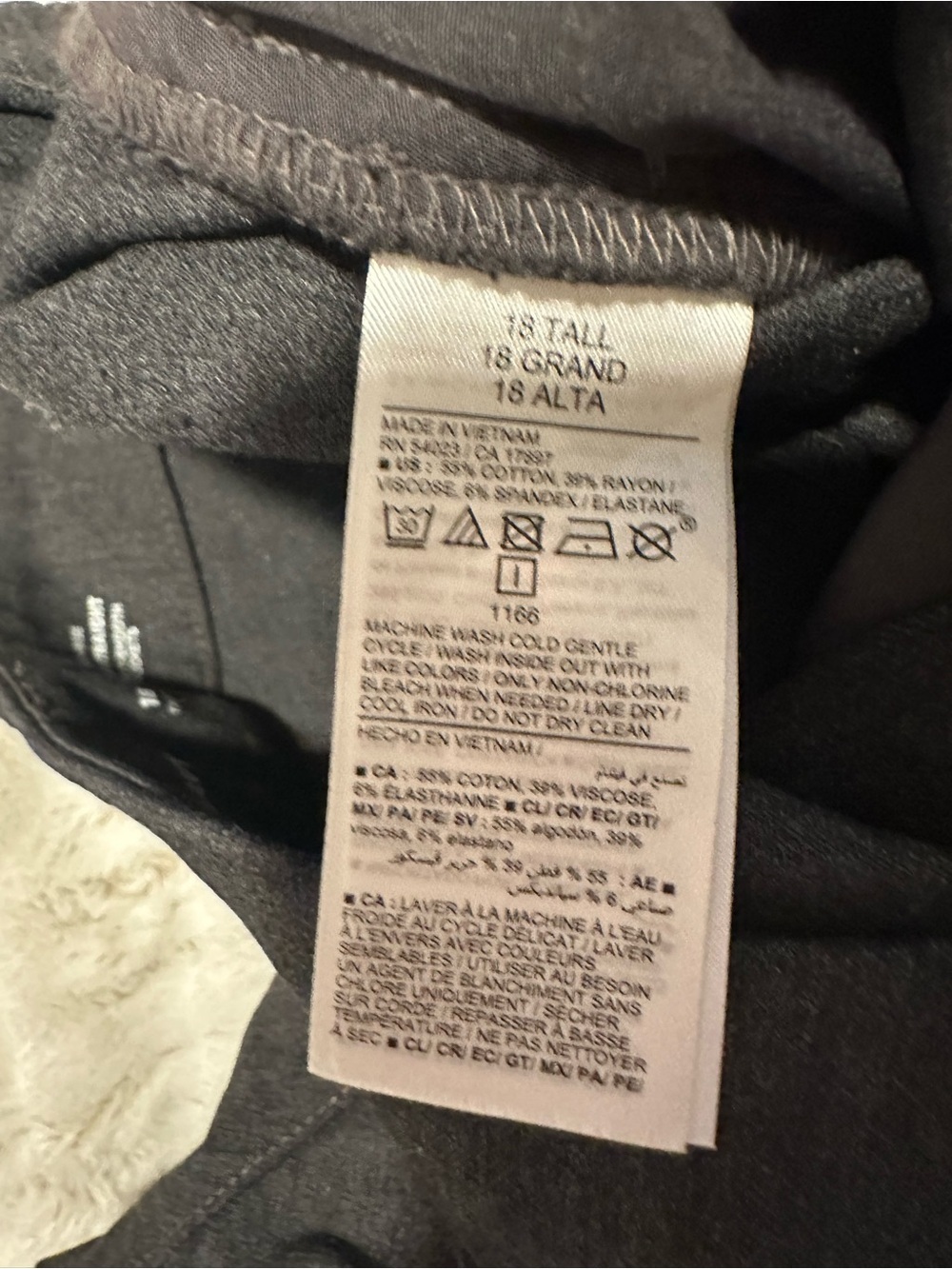 Old Navy High-Waisted Dark Heather Gray Pixie Straight Pants - Picture 16 of 16